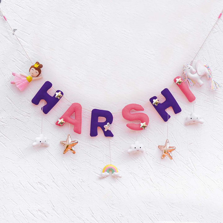 Handcrafted Personalized Themed Bunting For Kids - Unicorn
