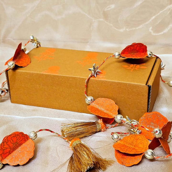 Set Of 2 | Handmade Marigold Design Hangings