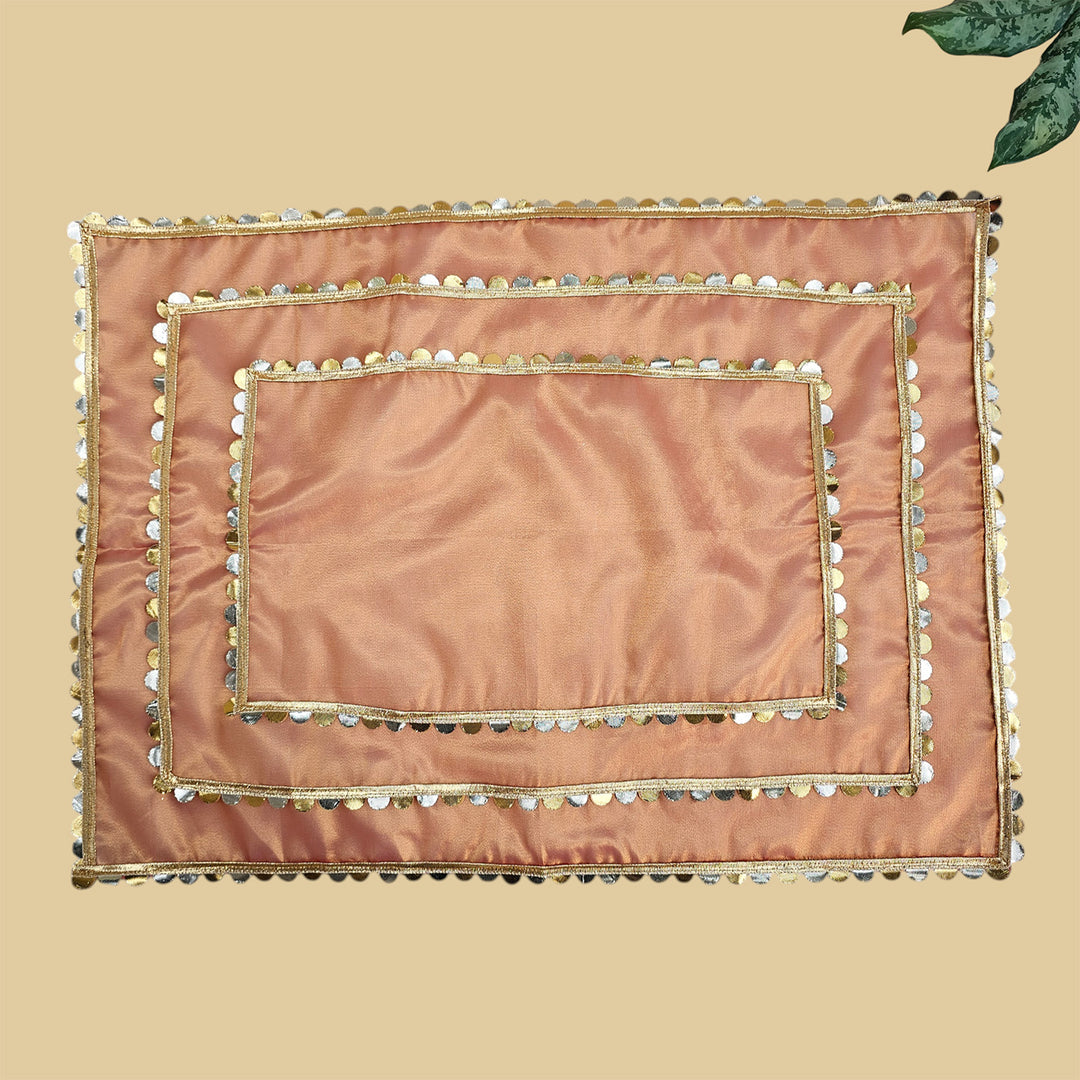 "Sitara" Tissue Fabric Tray Cover For Festive Decor
