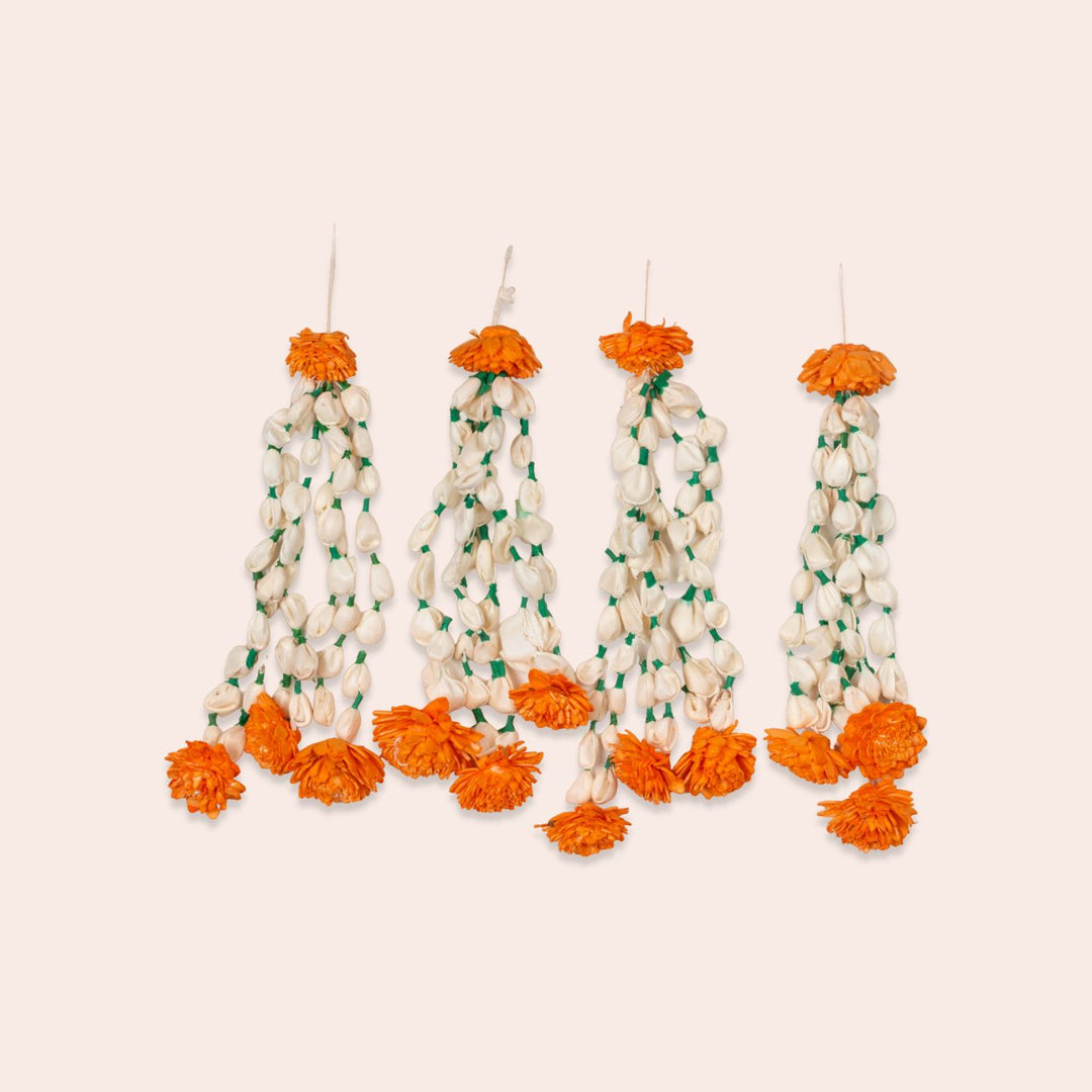 Sola Wood Jasmine & Marigold Festive Hangings I Set of 6