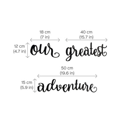 Adventure Quote Steel Wall Art | Easy to Install