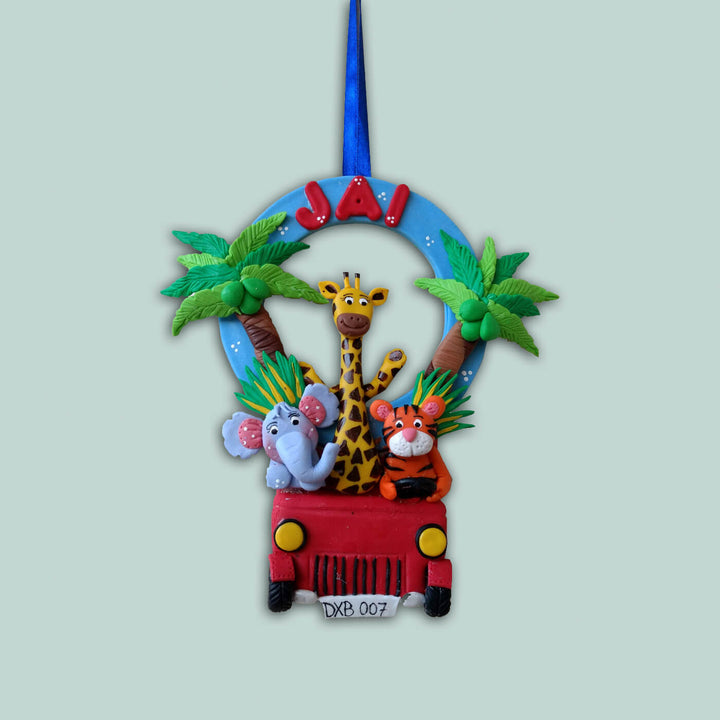 Personalised Jungle Wall Hanging For Kids
