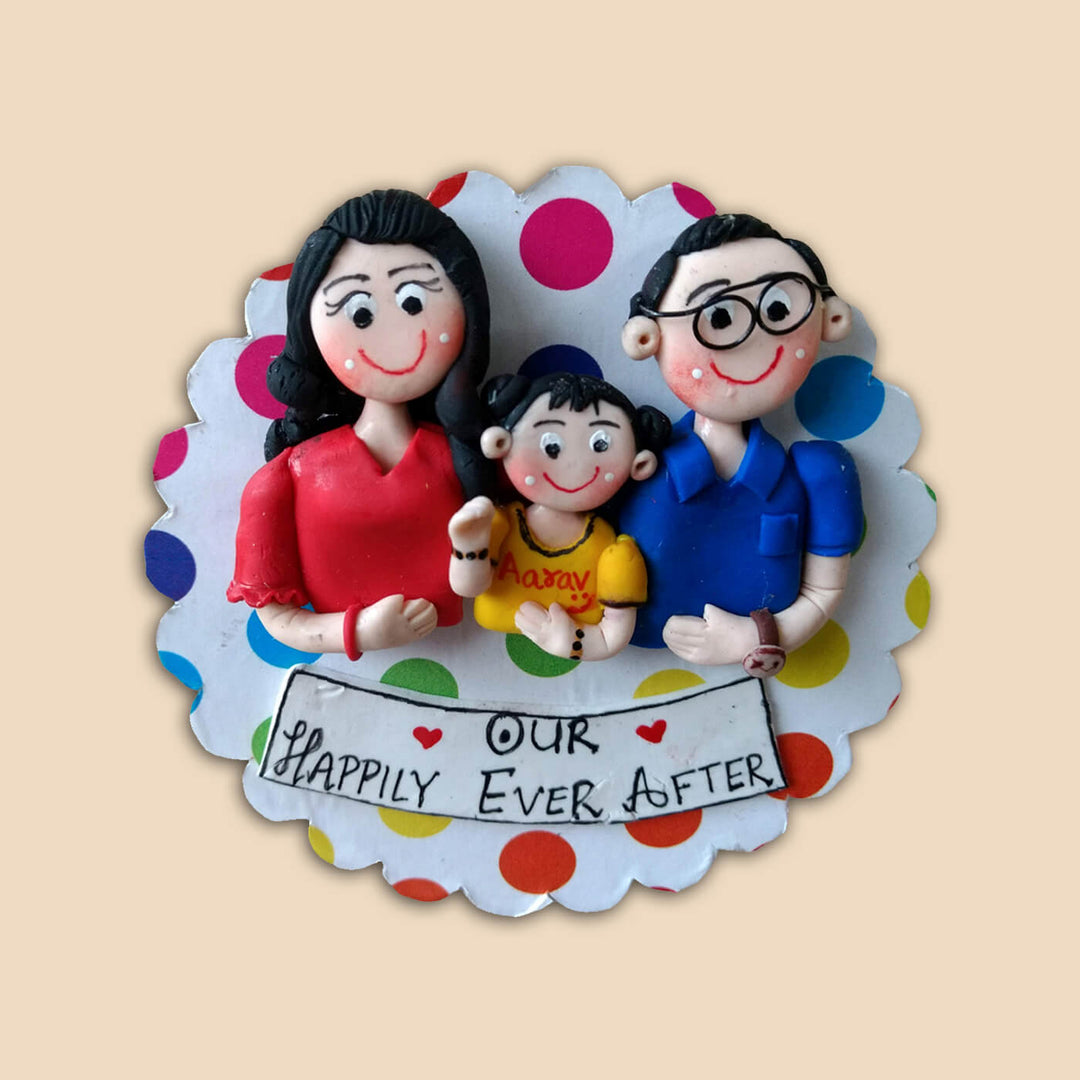 Handmade Personalised Family Magnet