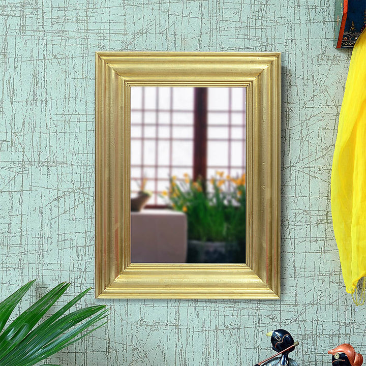 Handpainted Antique Iron Mirror | 17.5 x 24 Inches