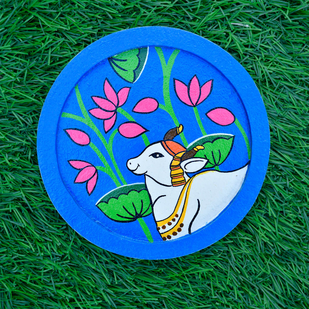 Handpainted Pichwai Themed Wall Plate