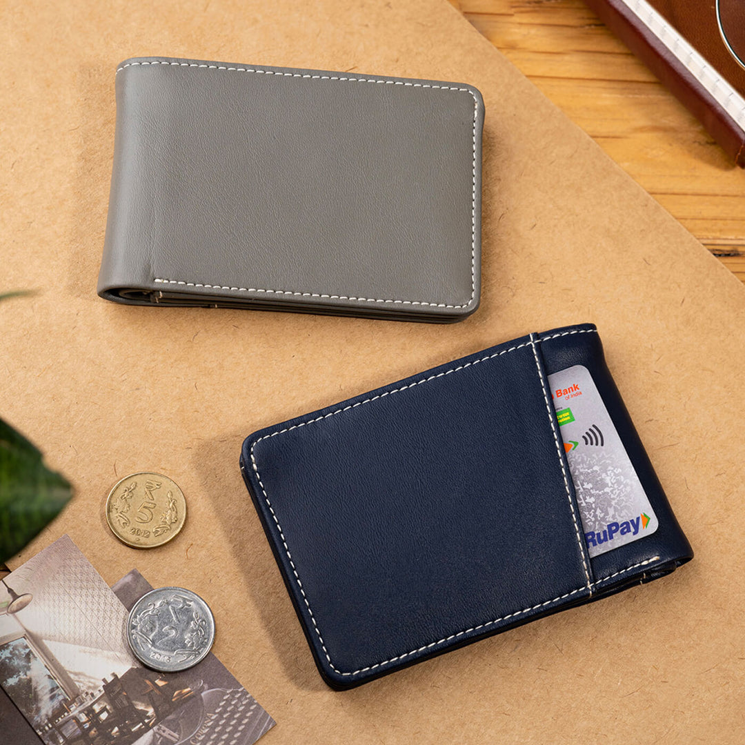 Faux Leather Billfold Wallet