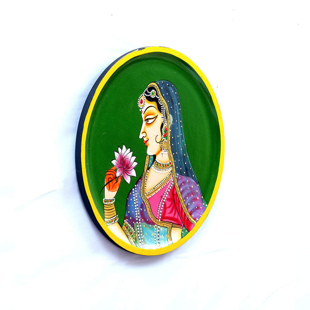 Handpainted Rajasthani MDF Wall Plate