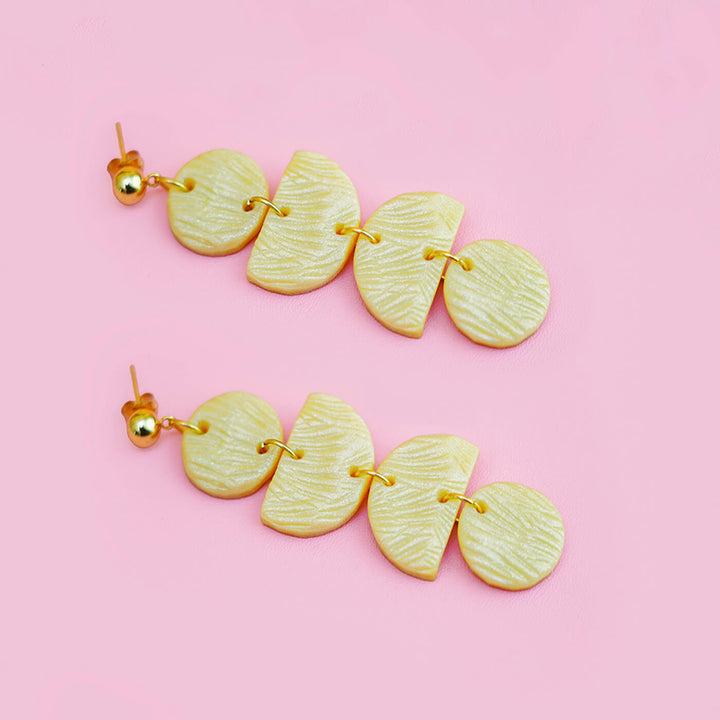 Handmade Clay Mystical Moon Earrings