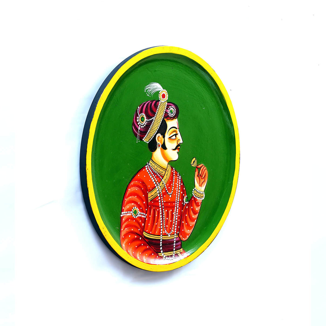 Handpainted Rajasthani MDF Wall Plate - Zwende