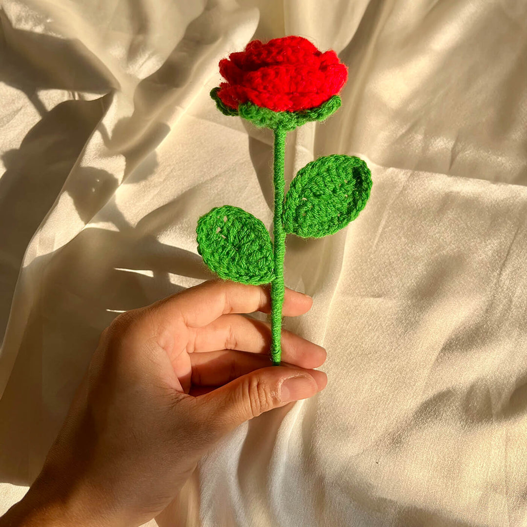 Handcrafted Crochet Flower | Rose - Zwende