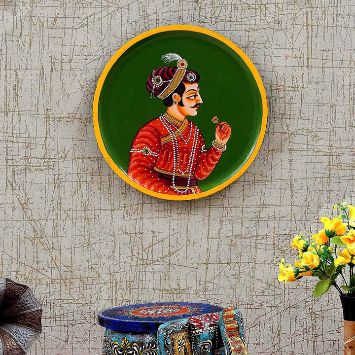 Handpainted Rajasthani MDF Wall Plate - Zwende