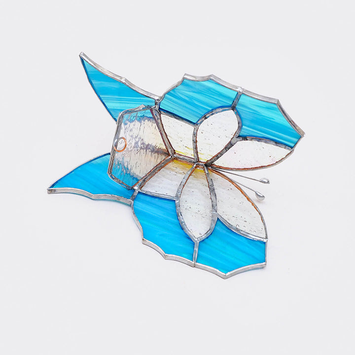 Handcrafted Stained Glass Butterfly Tealight Holder - Zwende