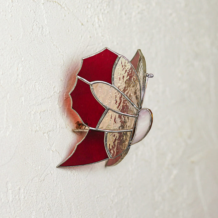 Handcrafted Stained Glass Butterfly Tealight Holder
