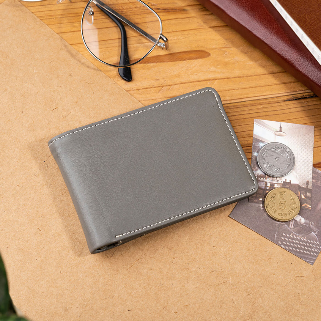 Faux Leather Billfold Wallet