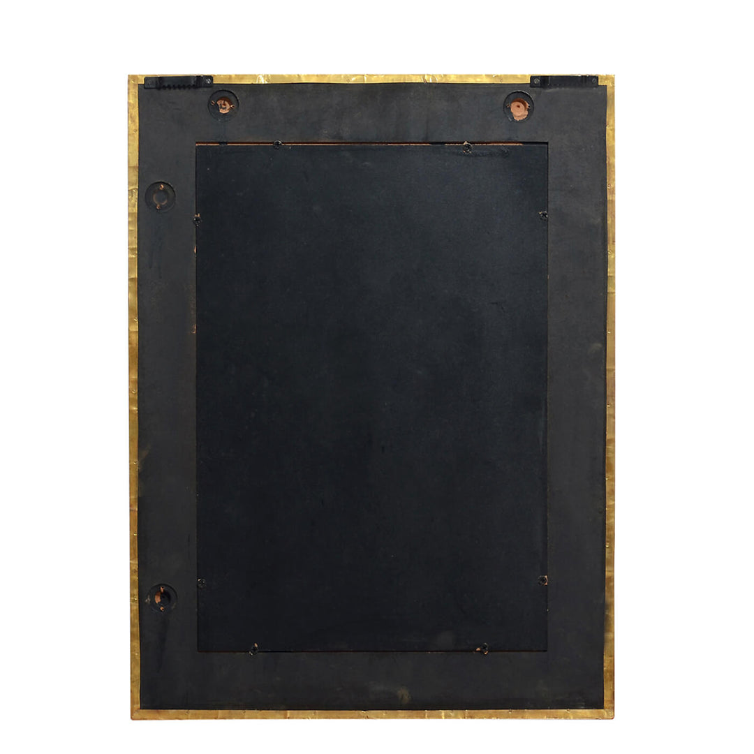 Handpainted Antique Iron Mirror | 17.5 x 24 Inches