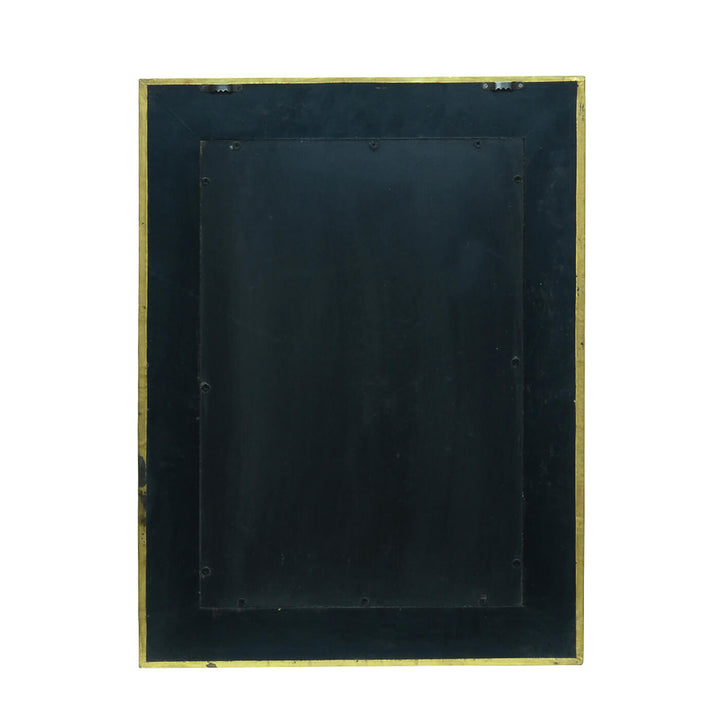 Handpainted Rectangle Wooden Mirror | 17.5 x 23.5 Inches