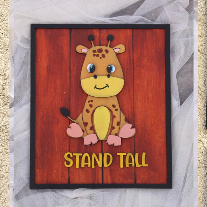 Hand-painted Affirmations Animal Wall Art For Kids