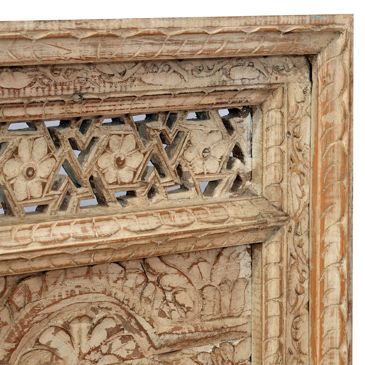 Handcrafted Antique Reclaimed Wood Jharokha | 36 x 19 Inch