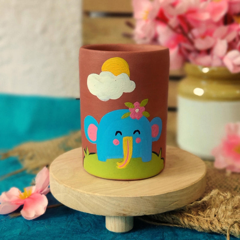 Handpainted Jungle Themed Tumblers for Kids