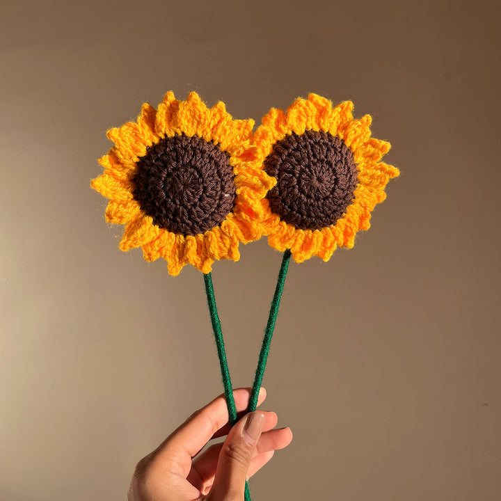 Handcrafted Crochet Flower | Sunflower - Zwende