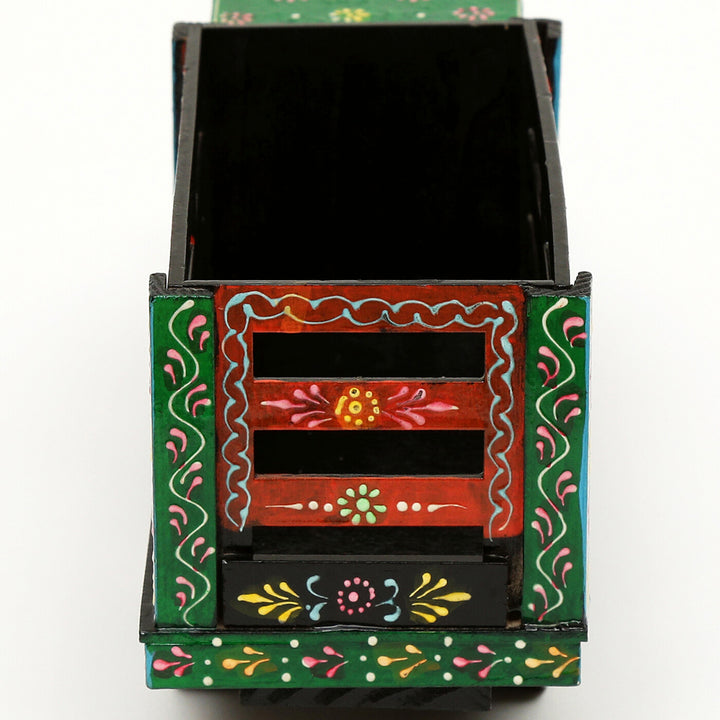 Handpainted Wooden Showpiece Truck