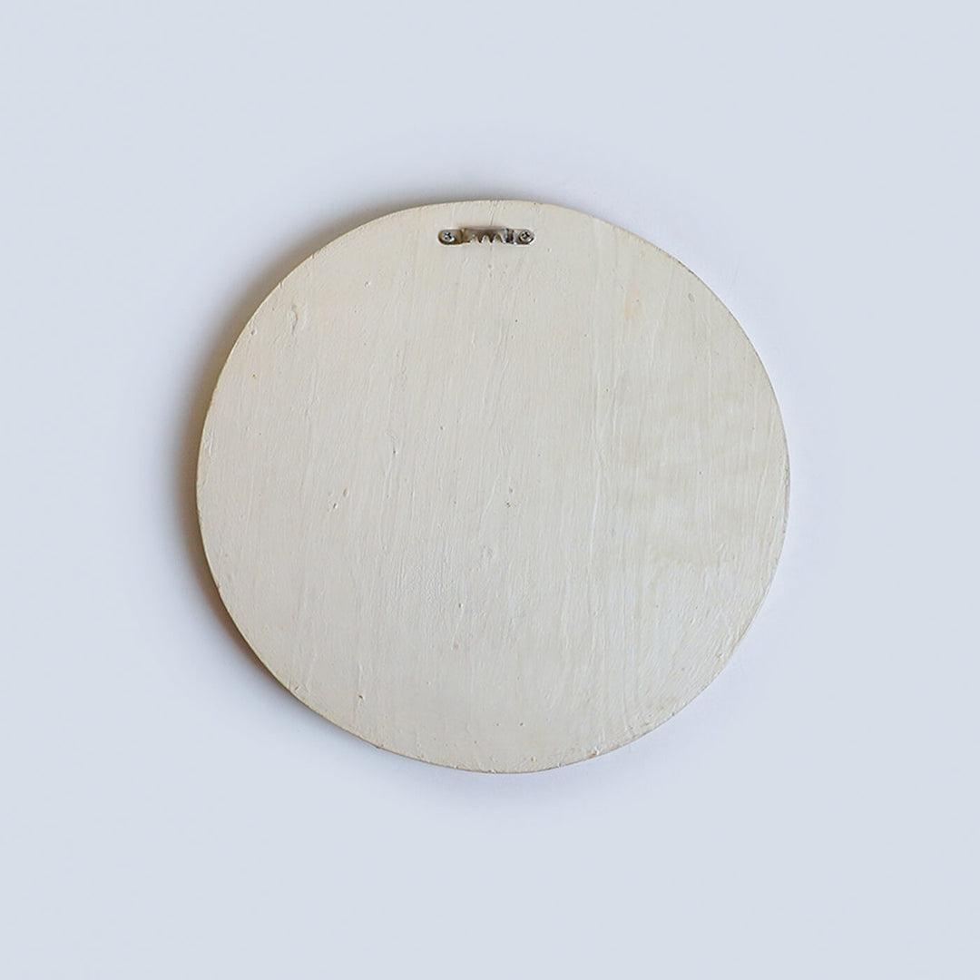 Handpainted Round Wooden Kids Nameplate