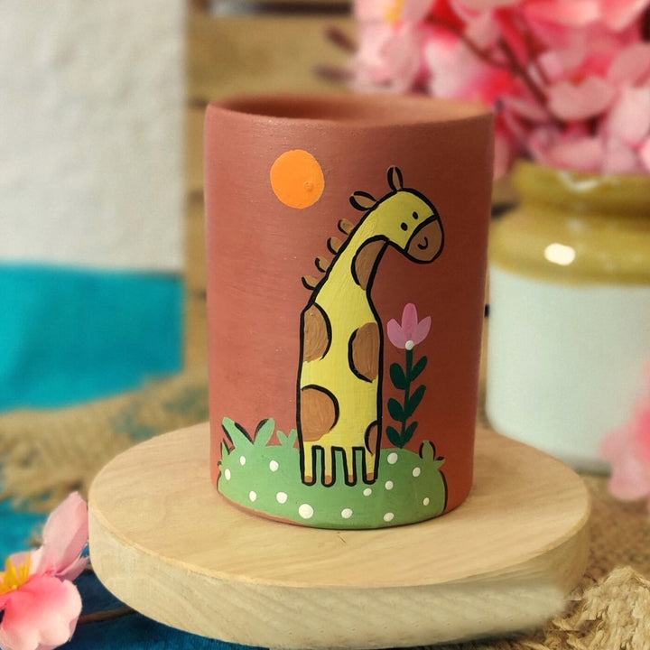 Handpainted Jungle Themed Tumblers for Kids