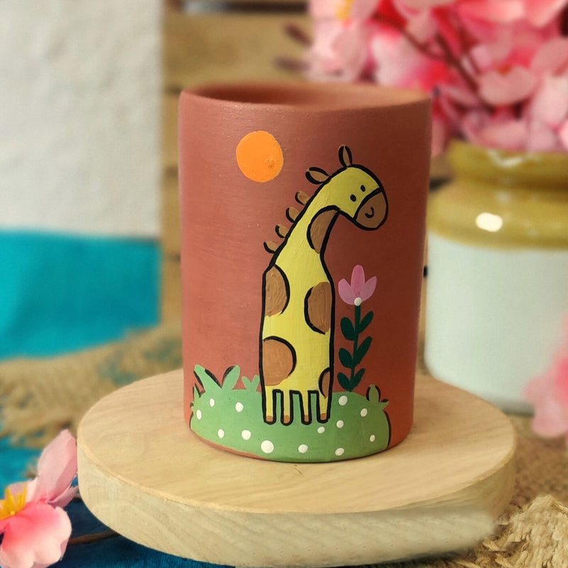 Handpainted Jungle Themed Tumblers for Kids