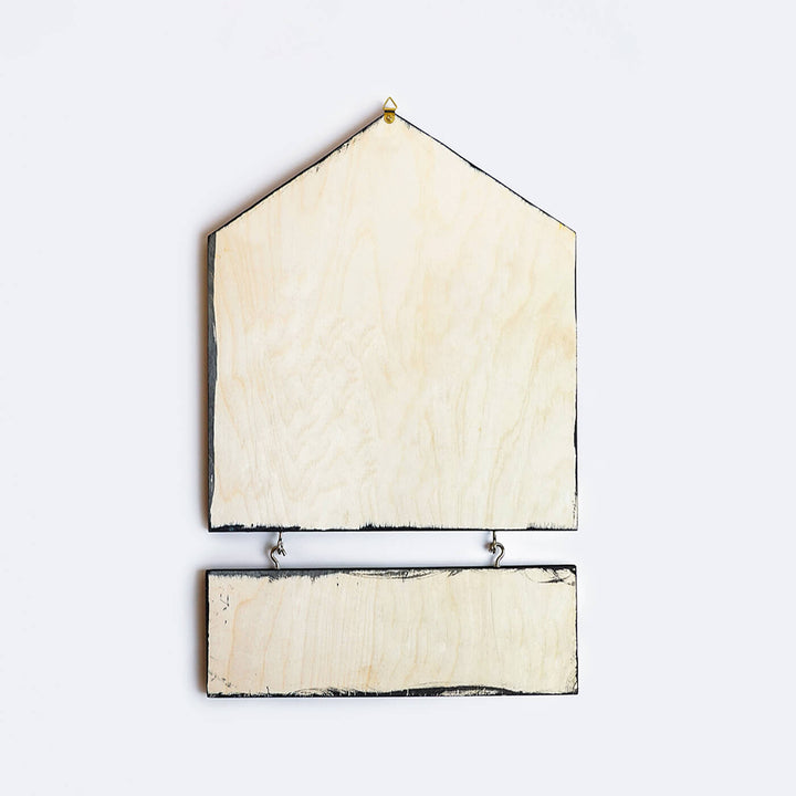 House Shaped Welcome Home Nameplate - Zwende