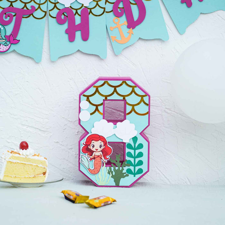 Mermaid Themed Kids Birthday Party Decor - Set of 3