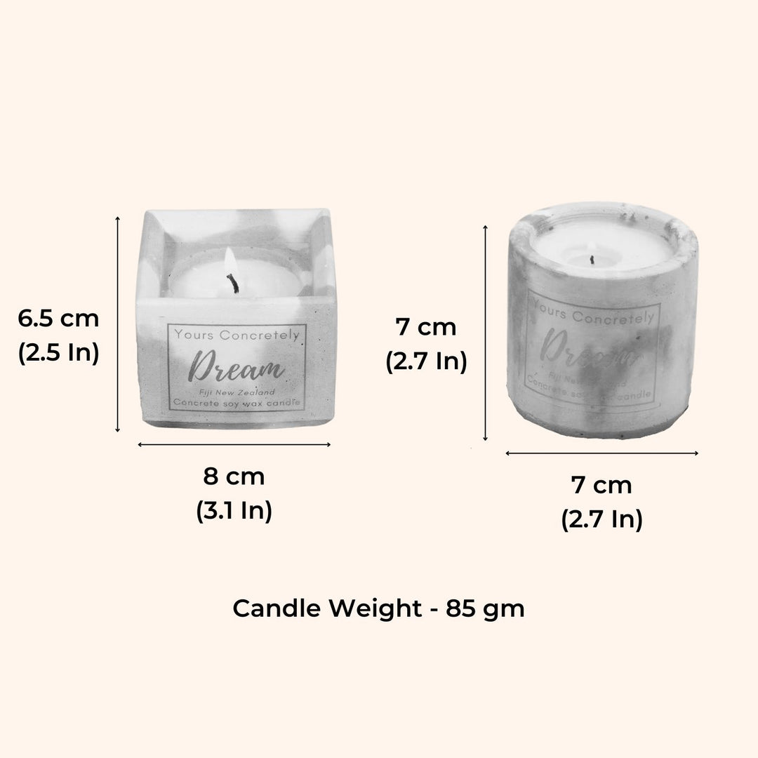 Soy Wax Concrete Jar Scented Candles Hamper I Set of 2