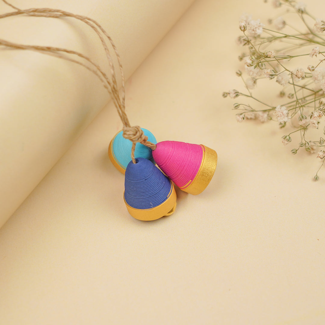 Handmade Paper Quilled Evil Eye Theme Bhaiya Bhabhi Rakhi With Roli Chawal | Set Of 2