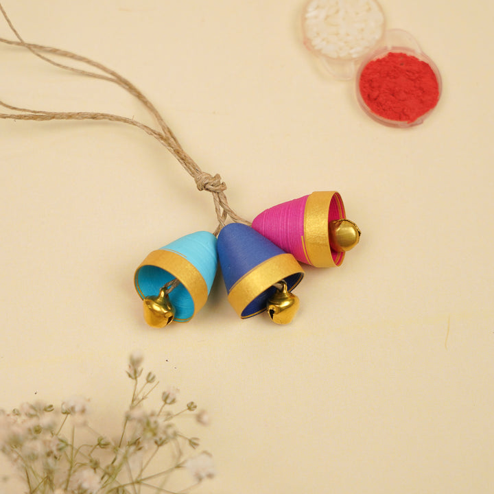 Handmade Paper Quilled Evil Eye Theme Bhaiya Bhabhi Rakhi With Roli Chawal | Set Of 2