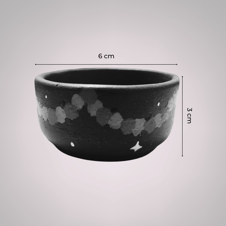16 Pc | Hand-Painted Warli-Inspired Terracotta Diya & Tealight Holders For Festive Decor
