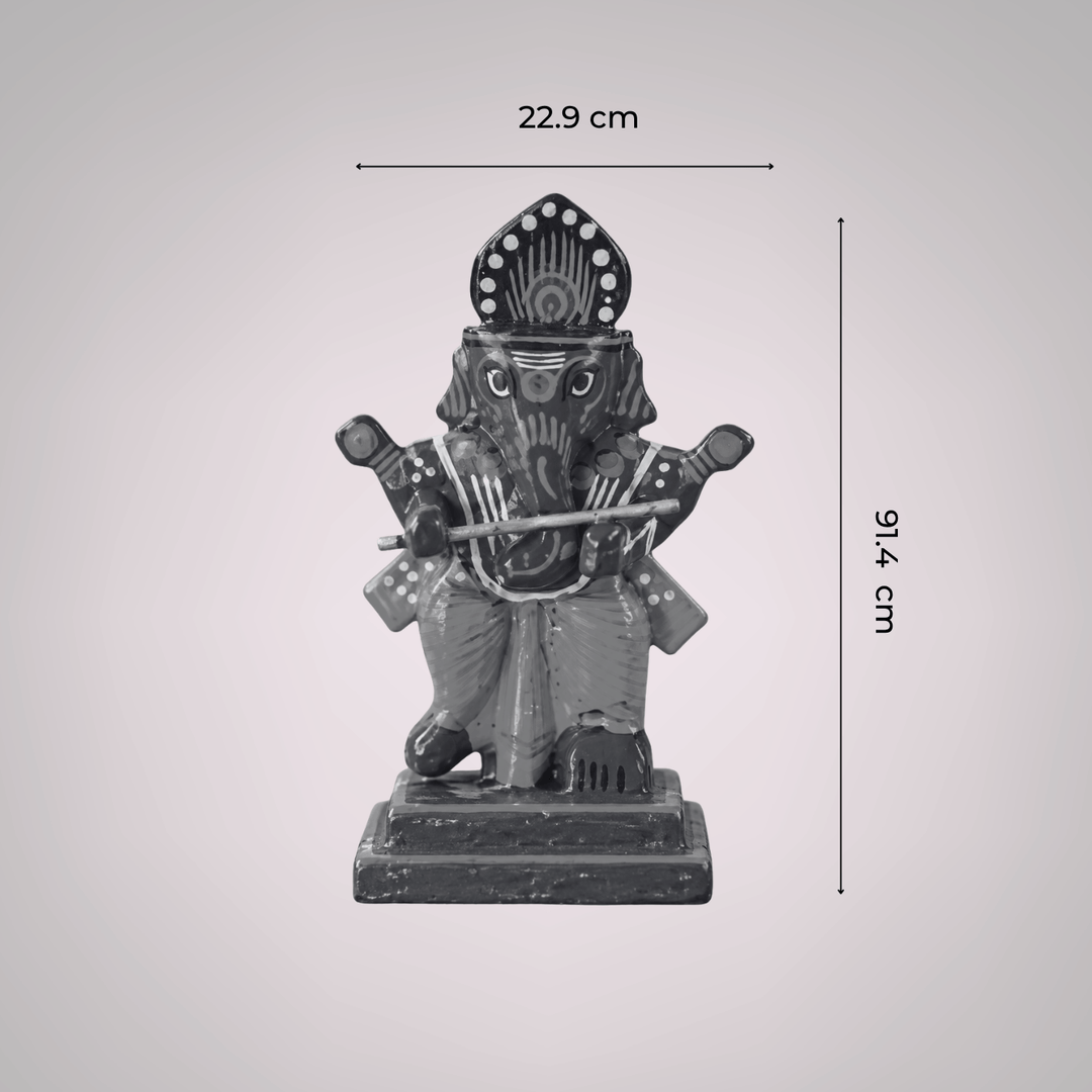 Handmade Mini Musical Ganesha Showpiece For Golu/Festive Decor
