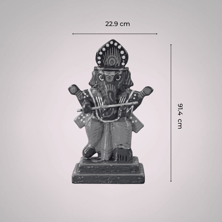 Handmade Mini Musical Ganesha Showpiece For Golu/Festive Decor