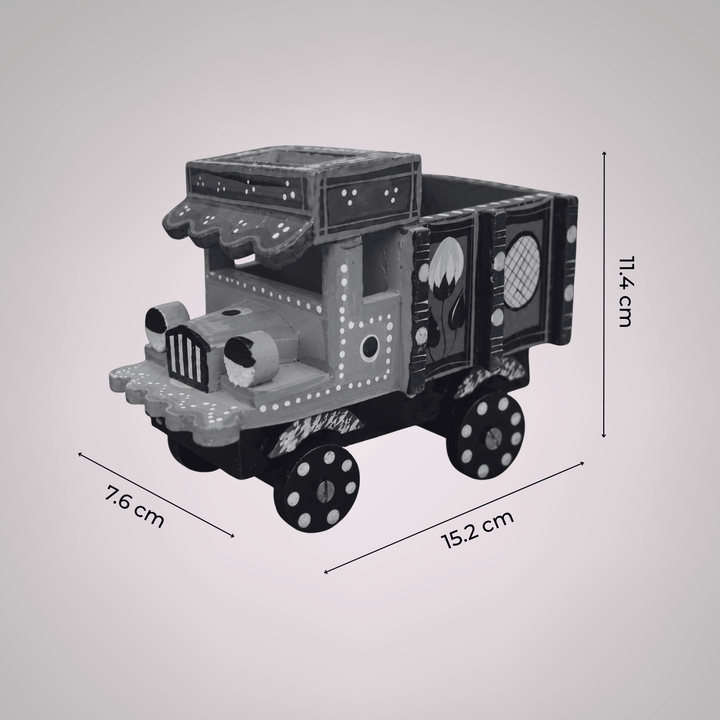 Handmade Truck Wooden Golu Toy For Festive Decor