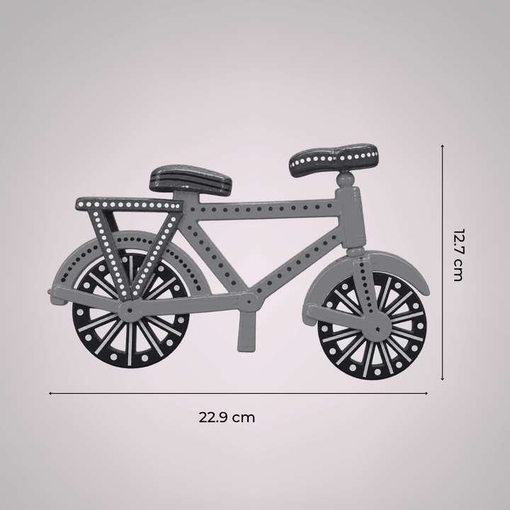 Handmade Bright Coloured Bicycle Wooden Golu Toy For Festive Decor