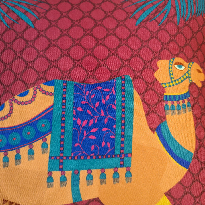 16 Inch | Printed Camel of Thar Cushion Cover