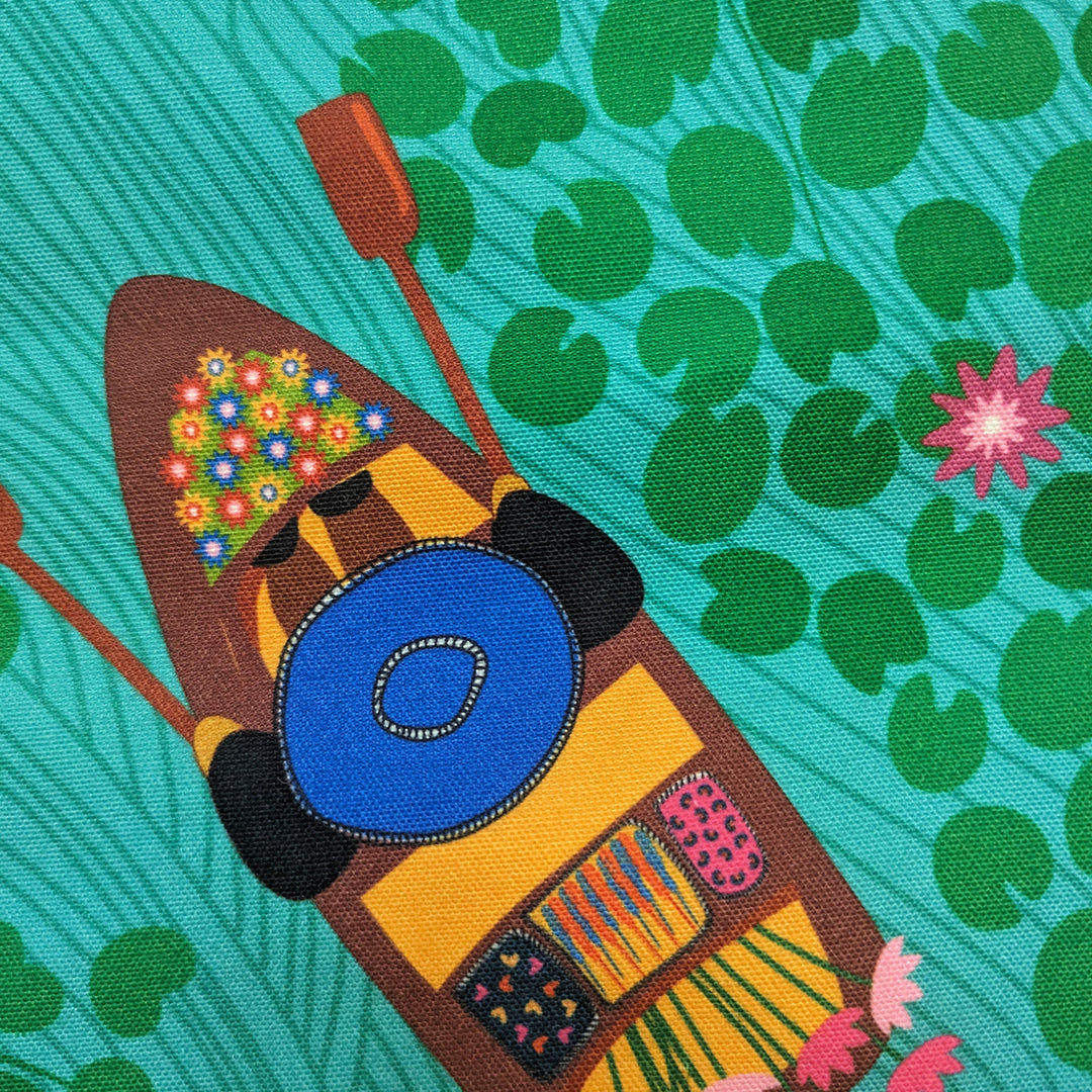 16 Inch | Printed Kashmir's Dal Lake Cushion Cover