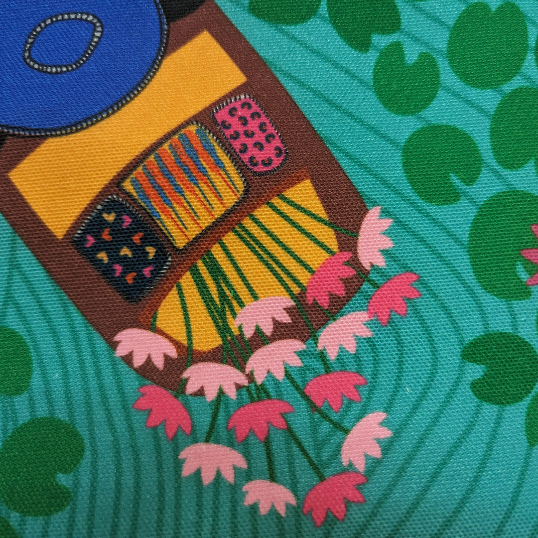 16 Inch | Printed Kashmir's Dal Lake Cushion Cover