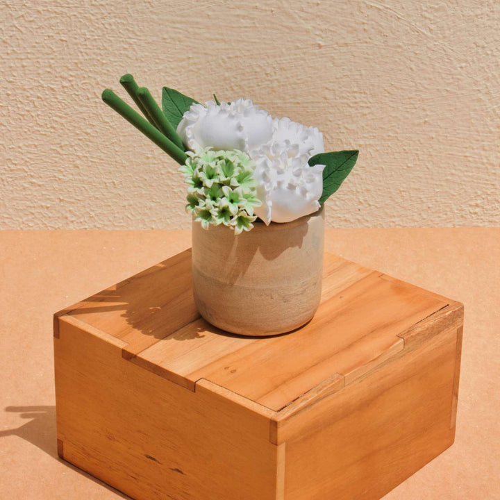 Handmade Paionia Realistic Deco Clay Centerpiece