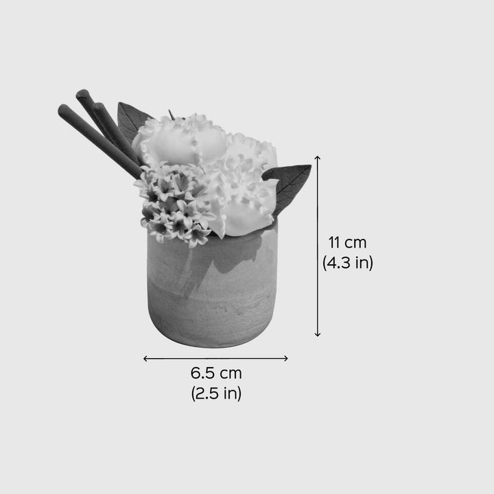 Handmade Paionia Realistic Deco Clay Centerpiece