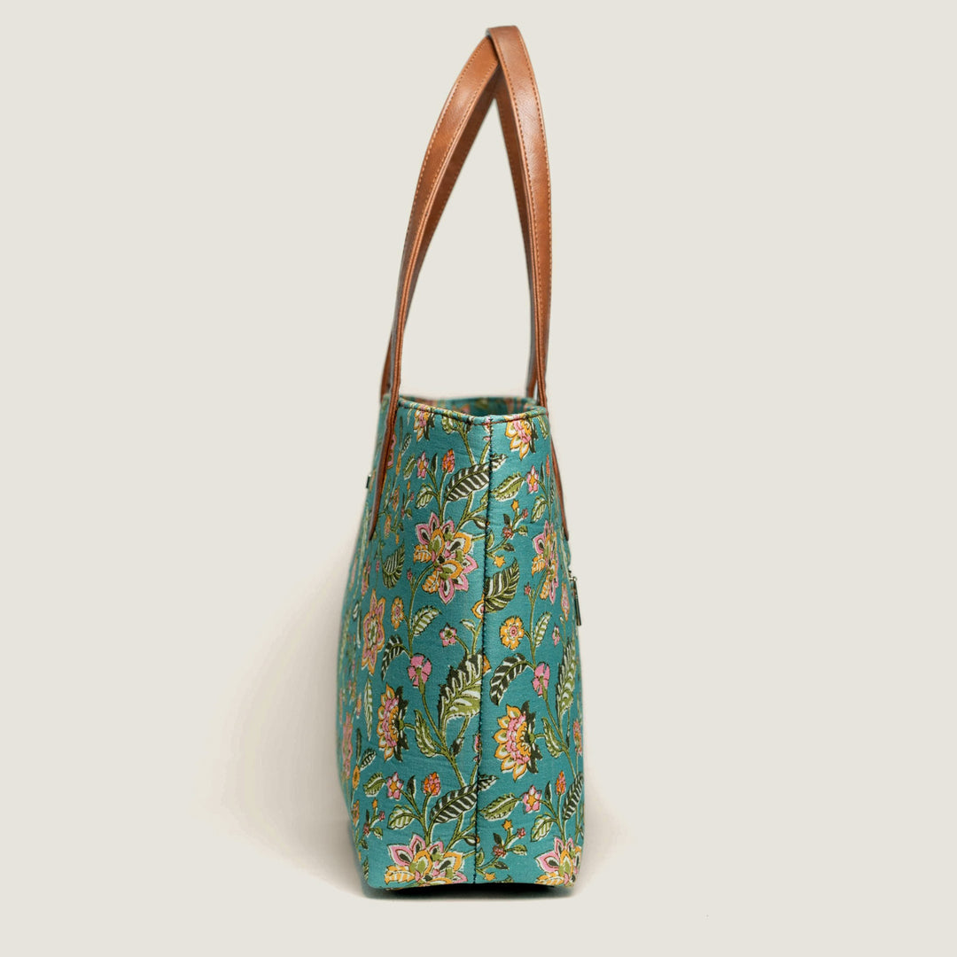 Parkota Hand Block Printed Everyday Tote Bag
