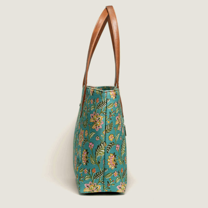 Parkota Hand Block Printed Everyday Tote Bag