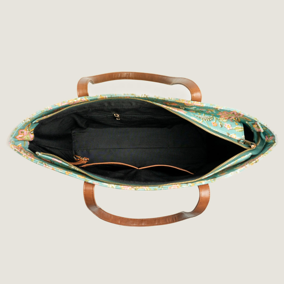 Parkota Hand Block Printed Everyday Tote Bag