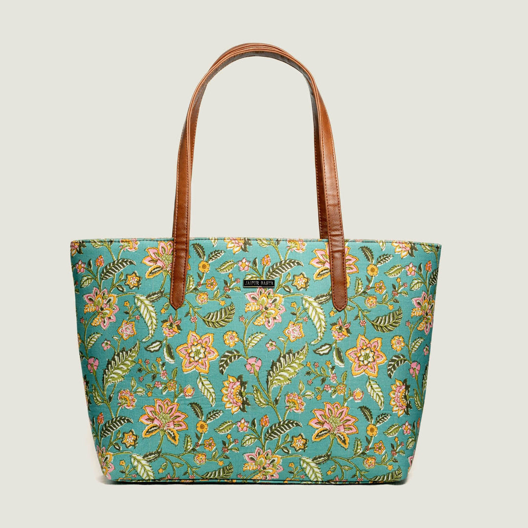 Parkota Hand Block Printed Everyday Tote Bag