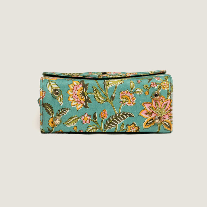 Parkota Hand Block Printed Satchel Bag