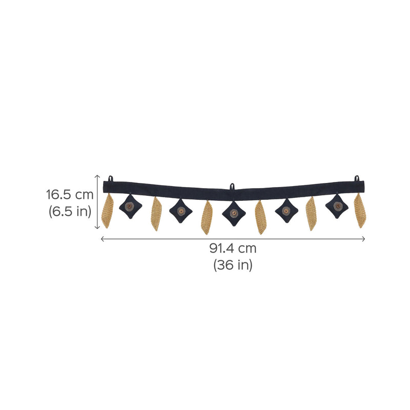 Eco-Friendly Golden Grass Toran I Door Bunting