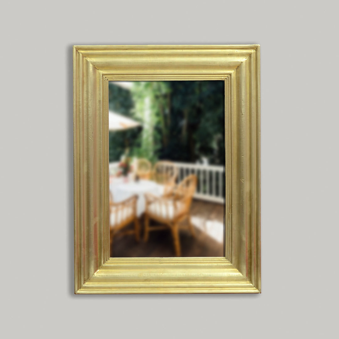 Handpainted Antique Iron Mirror | 17.5 x 24 Inches